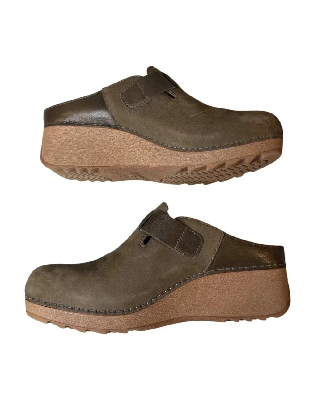 Dansko Caia Comfort Milled Nubuck Brown Mules Clogs Size Euro 37 - Picture 7 of 8